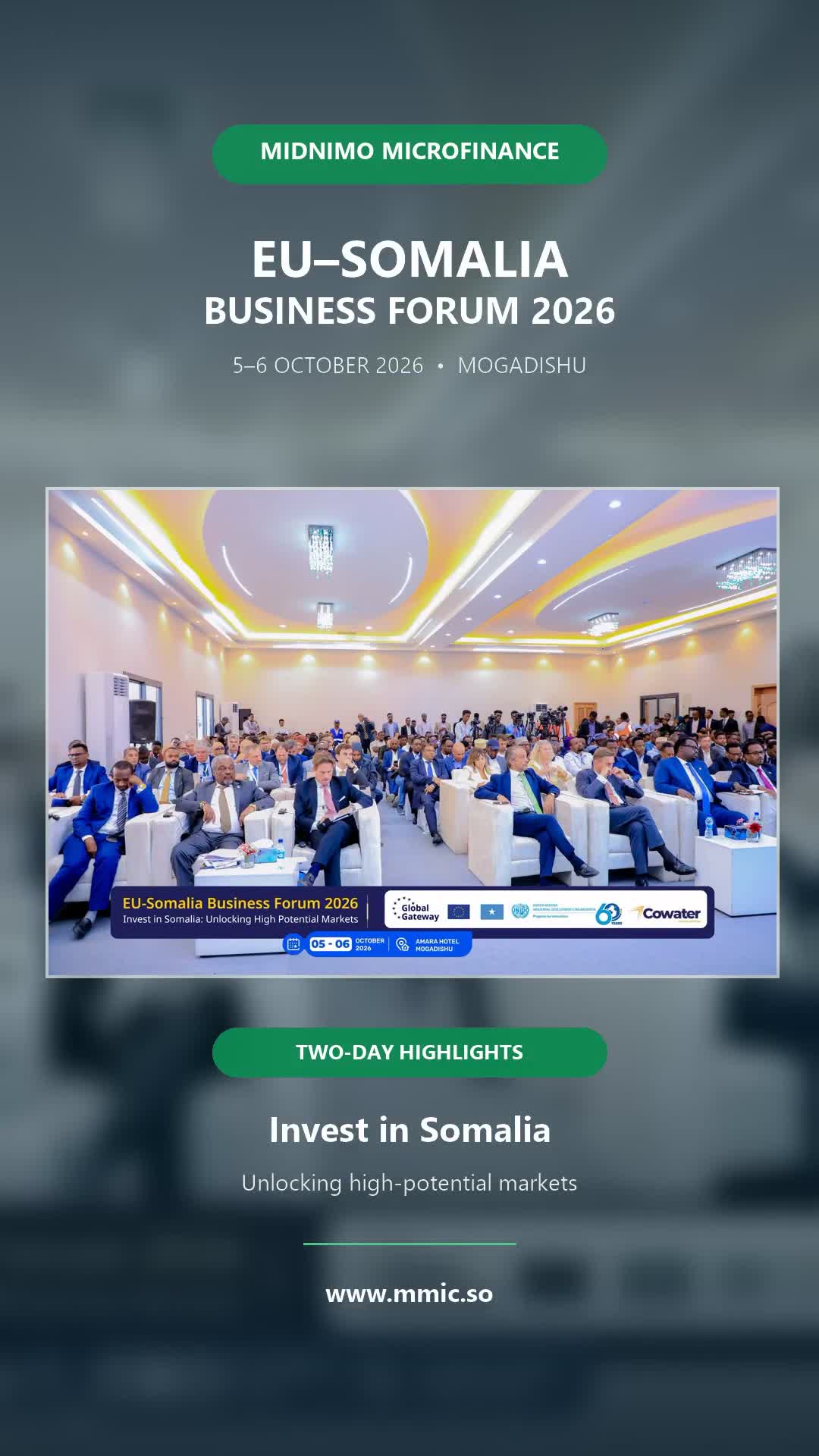 Midnimo at the EU–Somalia Business Forum 2026 | Two-Day Video Highlights